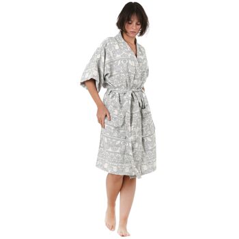 Peignoir kimono en gaze de coton 1