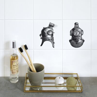 Helmet - stickers for tiles