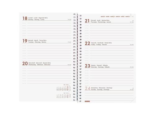 Buy wholesale Finocam - Espiral Design Collection 2024 Diary Weekly  Horizontal January 2024 - December 2024 (12 months) Impossible International