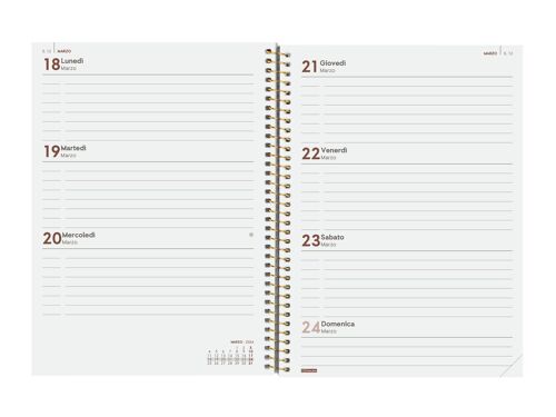 AGENDA SEMAINIER 2024 10X15 TEXTURA