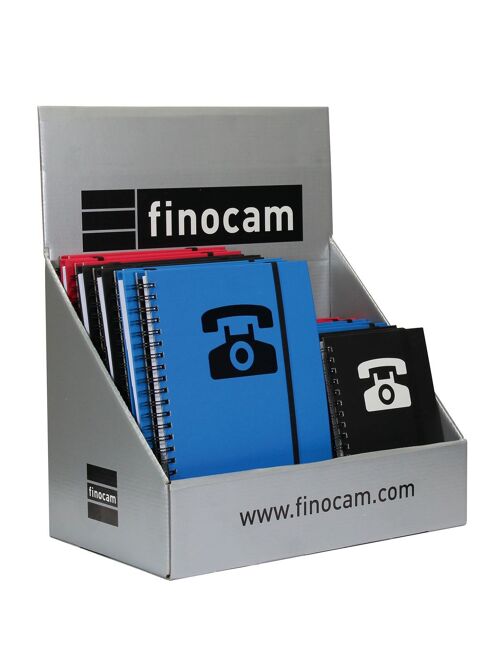 Finocam - Présentoir Index Spiralés Phone. 17 unitées