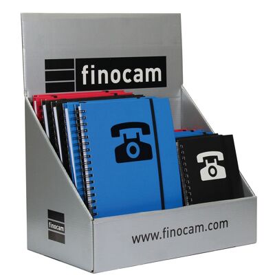Finocam - Présentoir Index Spiralés Phone. 17 unitées