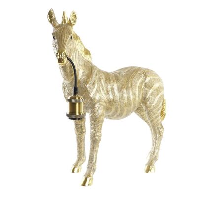 Tischlampe aus Harz 55X22X51 Zebra Golden LA195190