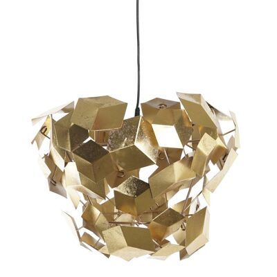 Metal Ceiling Lamp 47X47X37 Geometric Golden LA195533