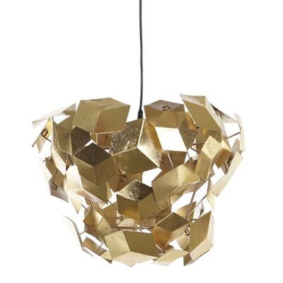 Lampada da Soffitto in Metallo 47X47X37 Geometrica Dorata LA195533