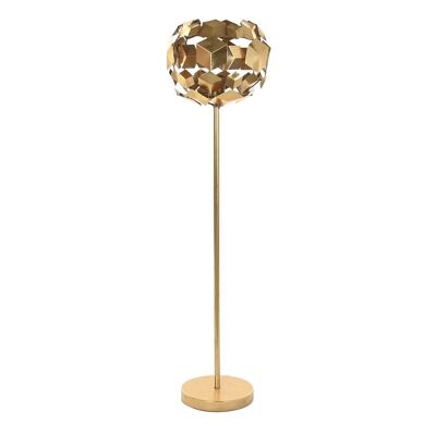 Metall-Stehlampe 28X28X103 Geometrisch Golden LA195537