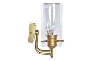 APPLIQUE LAMPE MÉTAL VERRE 41X17X24 DOUBLE LA195756 4