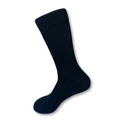 Unisex Plain Bamboo Socks - Black