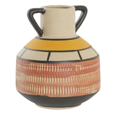 VASE CERAMIQUE 13,4X13,4X15,6 TERRACOTTA JR203577