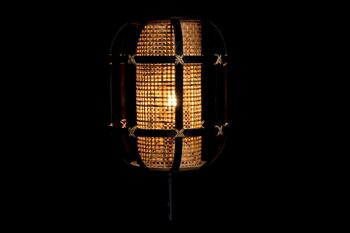 LAMPE DE TABLE EN BAMBOU 31X31X51 MARRON NATUREL LA197150 3