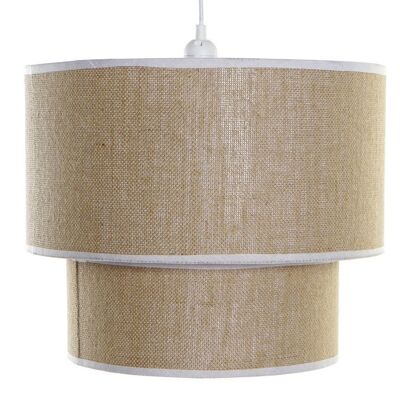 POLYESTER CEILING LAMP 40X40X32 NATURAL BROWN LA180794