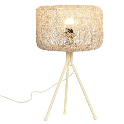 Metal Table Lamp 33X33X50 White LA199562