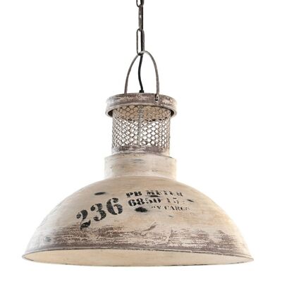 Wood Metal Ceiling Lamp 53X53X40 Aged LA199898