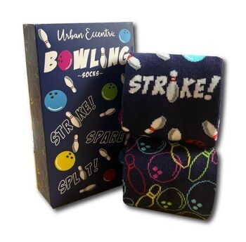 Ensemble-cadeau de chaussettes de bowling unisexes 1