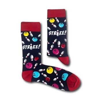 Ensemble-cadeau de chaussettes de bowling unisexes 2