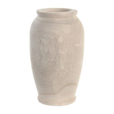 PAULOWNIA VASE 13X13X23 NATURBRAUN JR206081