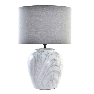 POLYESTER CERAMIC TABLE LAMP 38X38X58 LA188207