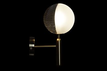 LAMPE APPAREIL EN METAL VERRE 15X15X30 BOULE DORE LA189305 6