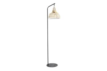 LAMPADAIRE MÉTAL ROTIN 40X40X160 BIMBRE NATUREL LA189420 1