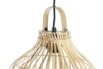 LAMPADAIRE MÉTAL ROTIN 40X40X160 BIMBRE NATUREL LA189420 3