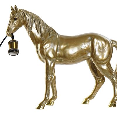 Tischlampe aus Kunstharz, 59,5 x 16,5 x 47 cm, Pferd LA189773