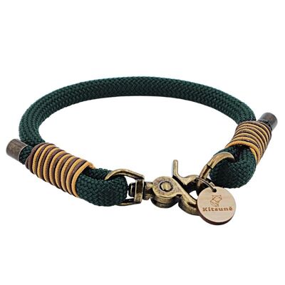 Collare per cani in paracord - verde abete - FOREST