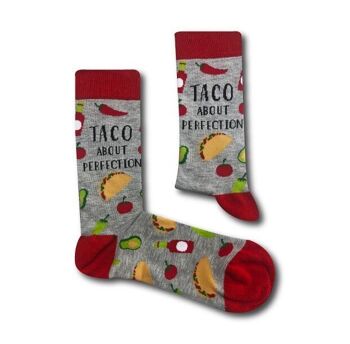 Ensemble-cadeau de chaussettes à tacos unisexes 2