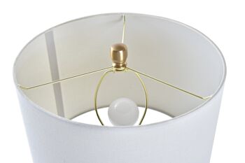 LAMPE DE TABLE EN MÉTAL MARBRE 36X36X52 BOULE LA193657 4