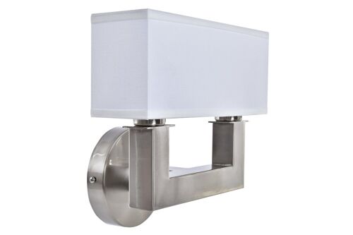 Lampara aplique metal 25x14x24 base 10x2.5x10cm LA195762