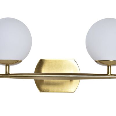 Lampe Wandleuchte Metall Kristall 42X15X20 Goldene Kugel LA195765