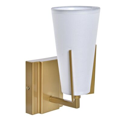 METAL APPLIED LAMP POLYESTER 12X14X25 GOLDEN LA195769