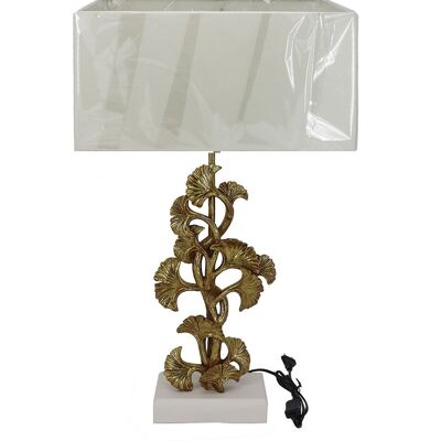 RESIN TABLE LAMP 38X20X59,5 SHEETS LA196301