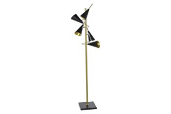 LAMPADAIRE MÉTAL 36X36X160 NOIR LA196507 1