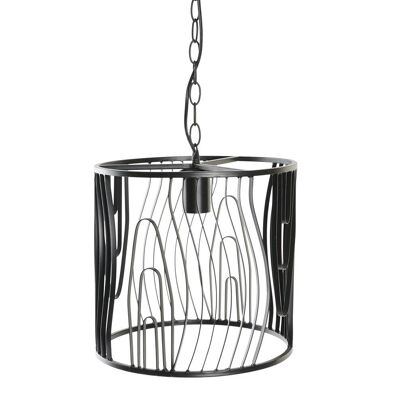 Metal Ceiling Lamp 30X30X28 Black LA196521