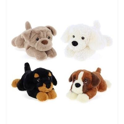 Assortiment 24 peluches Chiens 22cm - KEELECO
