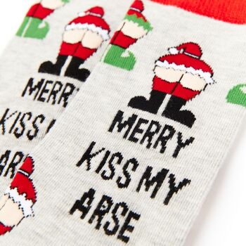 Chaussettes unisexes Merry Kiss My Ass 3