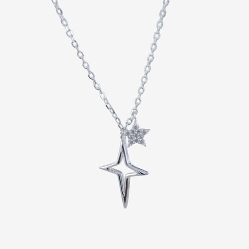 Cosmic Silver Star Necklace