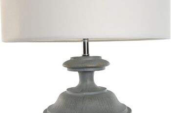 LAMPE DE TABLE RÉSINE POLYESTER 35.5X35.5X79 LA210629 2