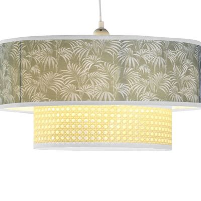 Lampada da Soffitto in Poliestere 46X46X25 Palme Verde LA203696