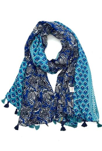 foulard motif feuille HH-127 1