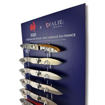 Présentoir de couteaux Lock Premium avec 12 couteaux - France Rugby x Ovalie Original 4