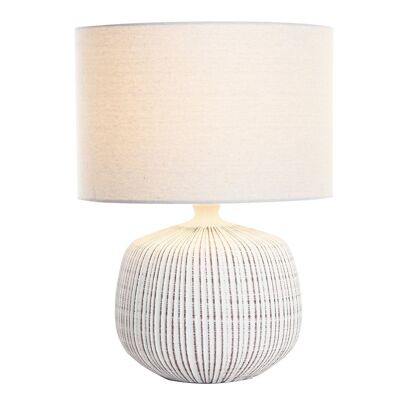 POLYESTER STONEWARE TABLE LAMP 38X38X53 LA204460