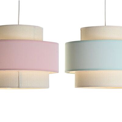 POLYESTER CEILING LAMP 40X40X30 E27 2 SURT. LA204505