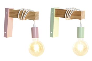 APPLIQUE LAMPE METAL 20X6X18 E27 MUR 2 ASSORTIS. LA204507 1