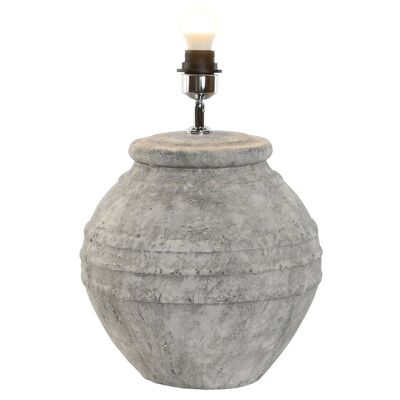 CEMENT TABLE LAMP 31X31X39 WITHOUT SHADE LA209984