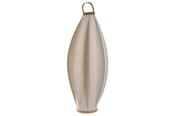 Lampe sur pied en corde de lin 38x38x100 naturel LA210023 5