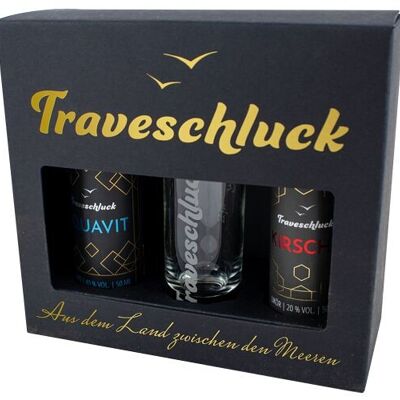 Traveschluck Geschenkbox - Aquavit und Kirschlikör