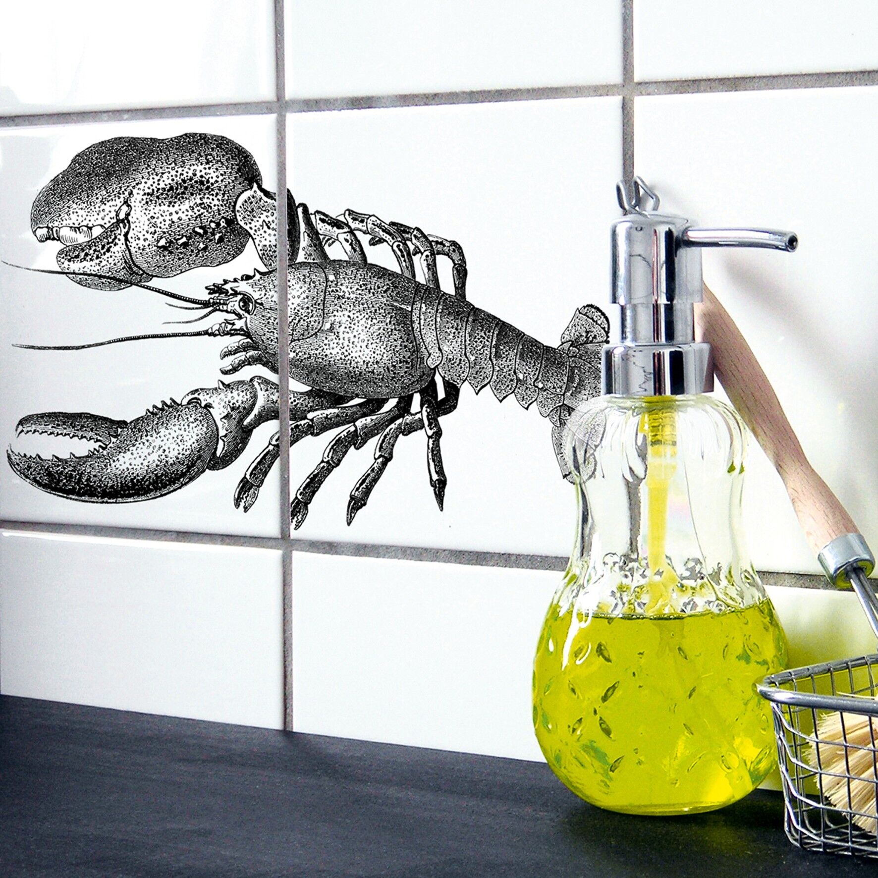 Lobster - Aufkleber für Fliesen
