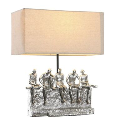 Metallharz-Tischlampe 36X21,5X43 Personen LA205395