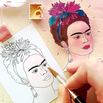Tampon transparent "La belle Frida" Frida Kahlo® 2